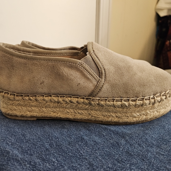 Sam Edelman Nubuck Tan Espadrille Platform - Picture 4 of 8